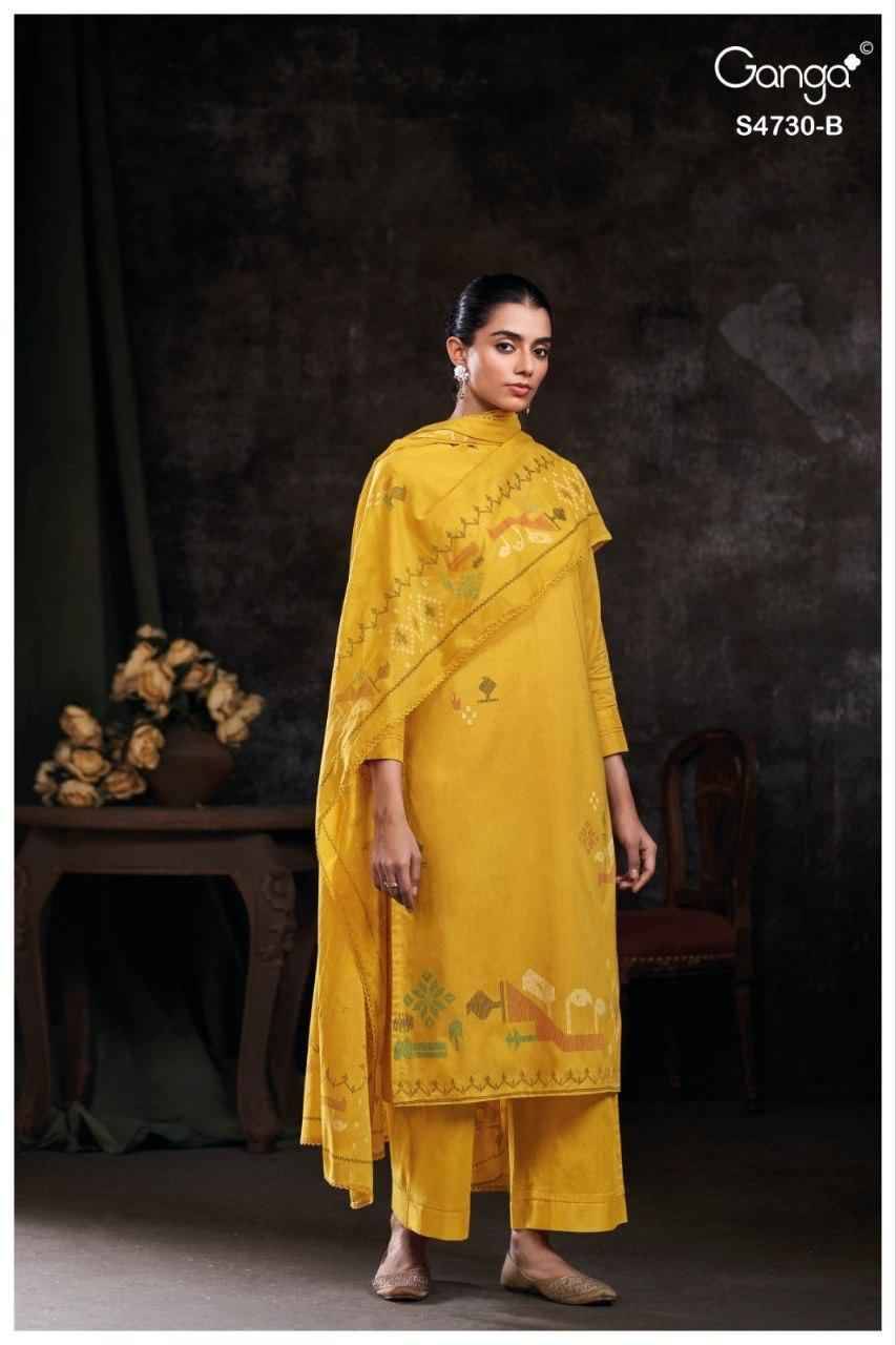 NAYVYA 4730 By Ganga Fashion Beautiful Festive Suits Stylish Colorful Fancy Casual Wear & Ethnic Wear PREMIUM COTTON Print Dresses At Wholesale Price